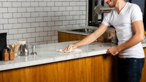 quartz countertop stains