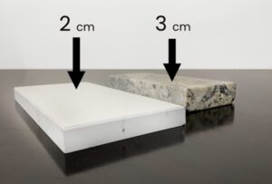 quartz countertop thickness