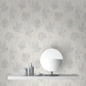 Inspiring Ideas with White Wallpaper for Walls