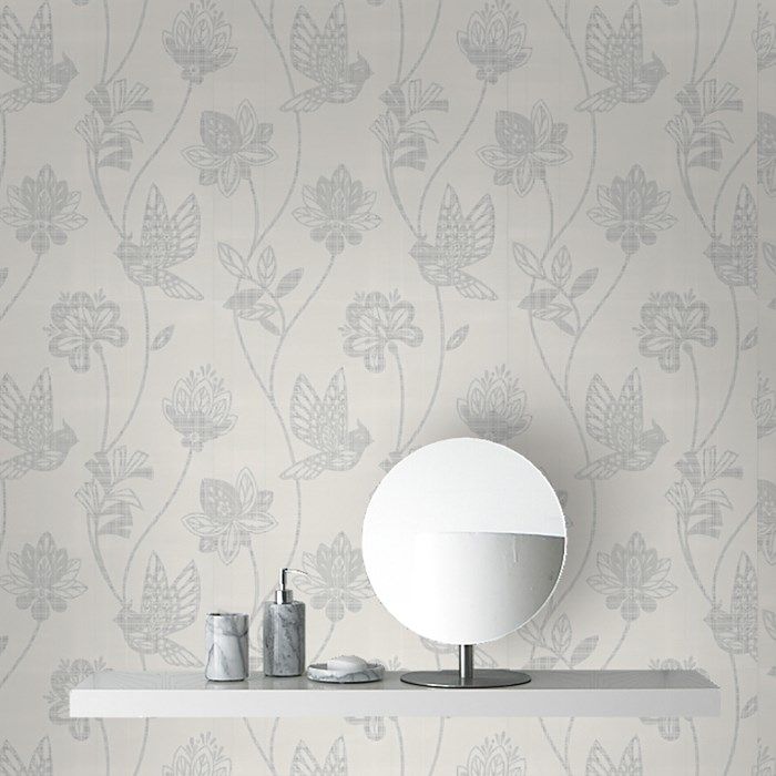 Inspiring Ideas with White Wallpaper for Walls